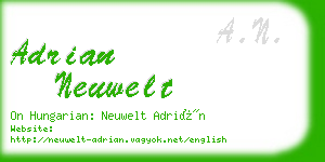 adrian neuwelt business card